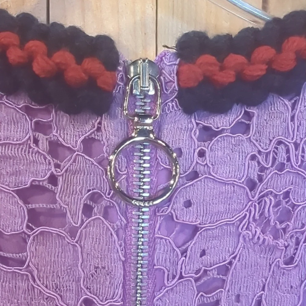 Gucci Purple Lace Shift Dress - Picture 4 of 8